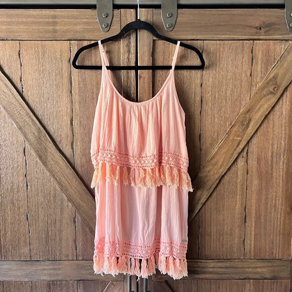 Rip Curl Women's Venture Dress Peach Size Small EUC - Picture 2 of 6